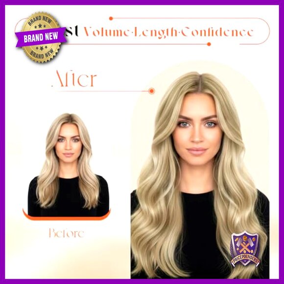 18 Inch Clip In Human Hair Extensions 120g Heat Friendly Remy Hair